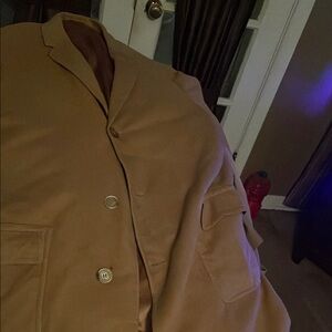 Tan Trench Coat with Classic Tailored Design